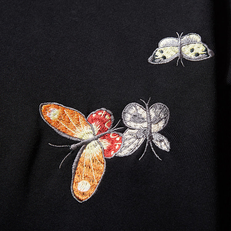 Cross-border autumn heavy industry rooster embroidery male hooded sweatshirt pullover national tide young couple trend coat clothes